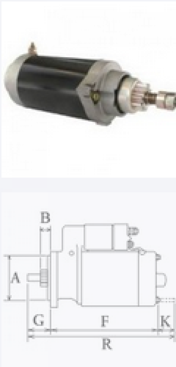MOTORINO DI AVVIAMENTO MERCRUISER 808011A4 EQUIVALENTE